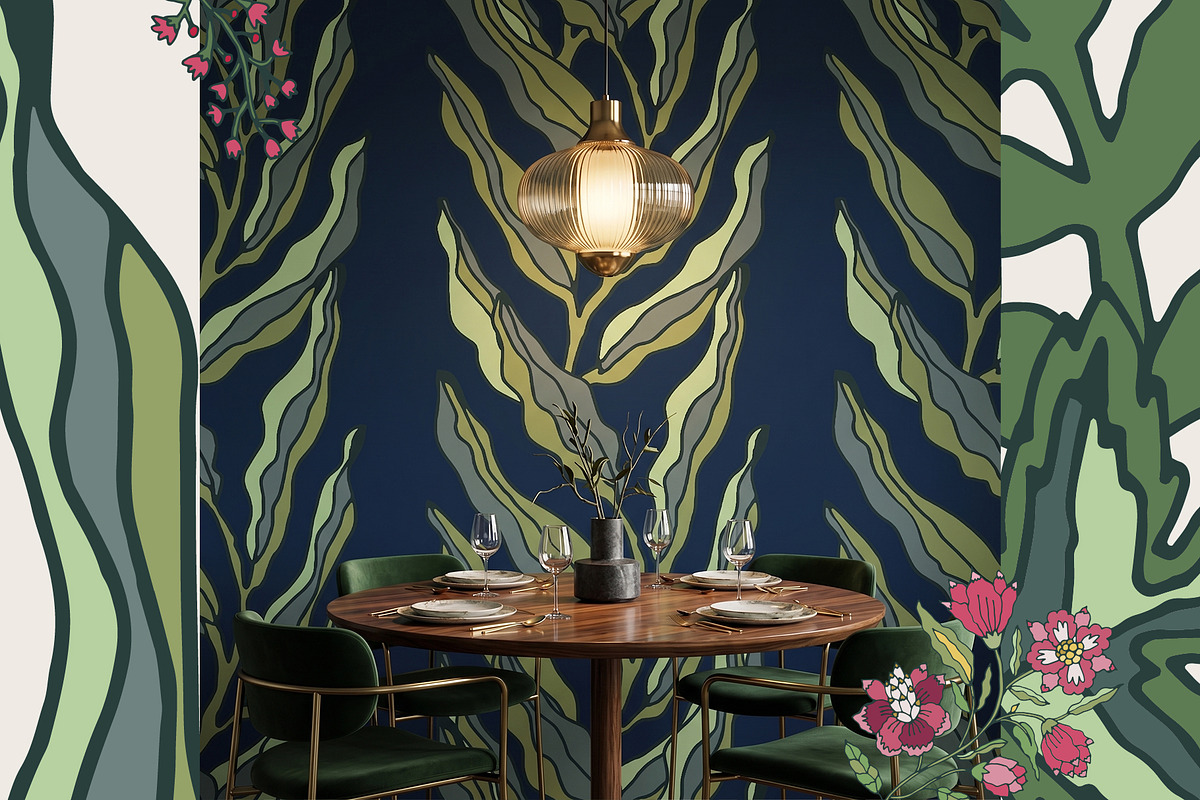 Folk Floral Seamless Patterns, a Pattern Graphic by Sonulkaster (Photo 8 of 15)