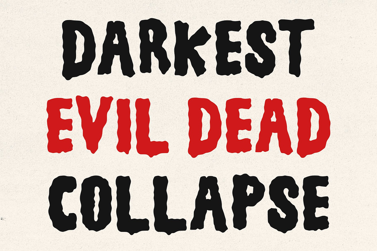 CS Bunsen – Vintage Horror Font, a Sans Serif Font by Craft Supply Co. (Photo 2 of 8)