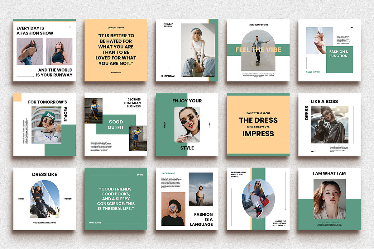 Cami Instagram Templates Set | PS, a Social Media Template by Anna Studio (Photo 5 of 5)