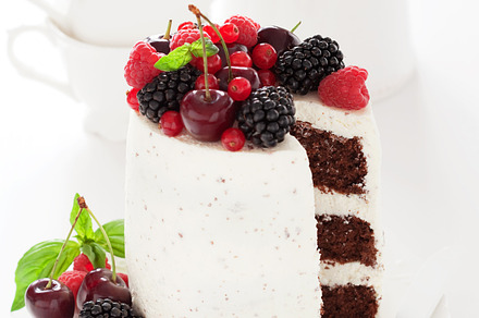 Cake containing berry, cake, and cherry preview 6