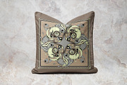 Ivory & Taupe Art Nouveau Silk Scarf, an Object Graphic by ilustrinna (Thumbnail 7 of 9)