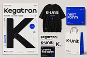 Kegatron – Futuristic Display Font, a Serif Font by Wow Magic (Thumbnail 2 of 6)