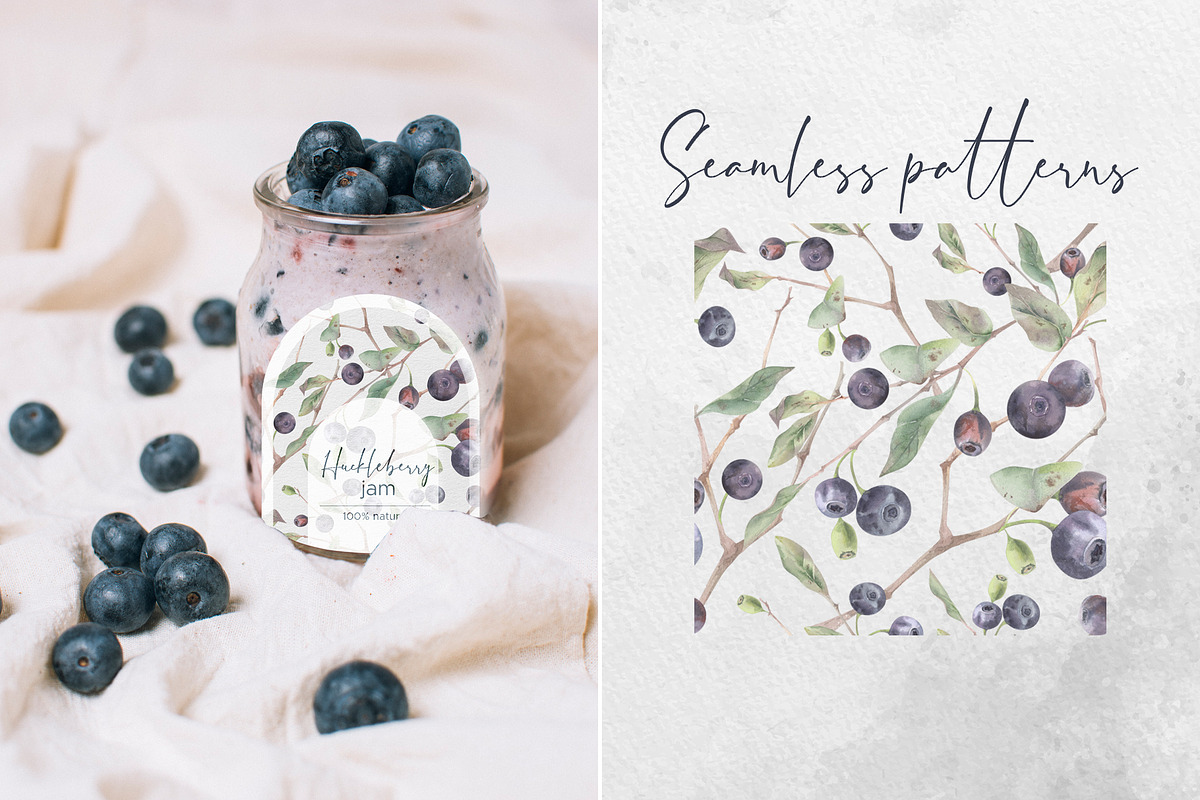 Forest huckleberry berries, a Food Illustration by MsFlaffy (Photo 10 of 11)