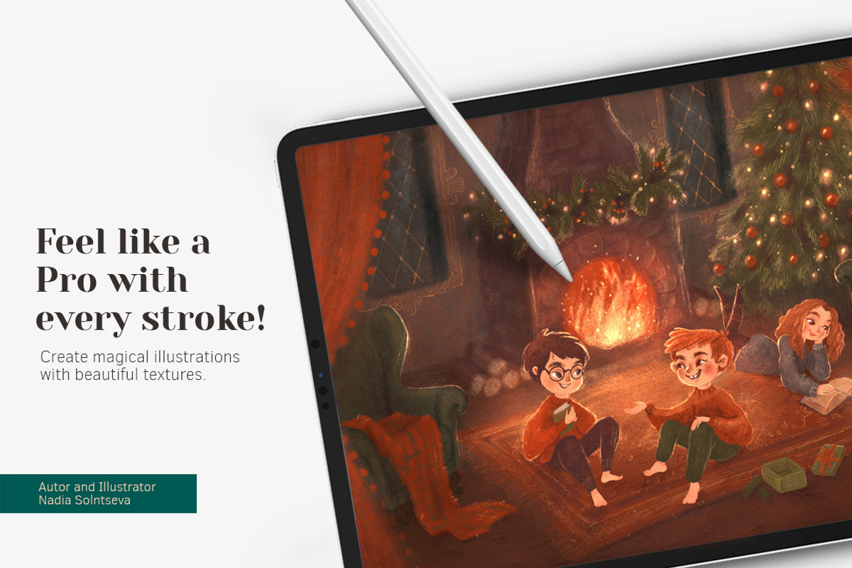 Favorite Textures Brushes Procreate, a Brush Add-On by BocadebraShop (Photo 5 of 6)