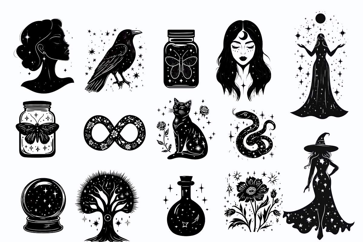 Mystic Moon Simple Logo Graphics, an Illustration by NadiaTheronArt (Photo 2 of 4)