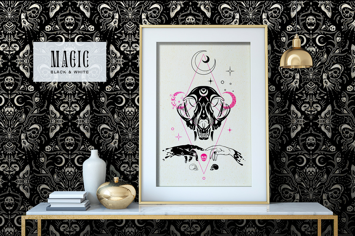 Gothic Halloween seamless patterns, a Pattern Graphic by OlgaSoi007 (Photo 2 of 7)