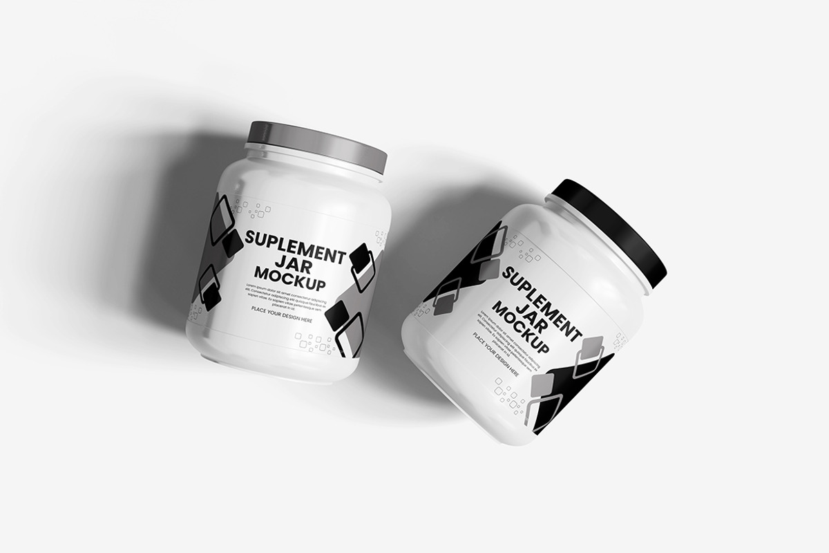 Supplement Jar Mockup, a Packaging Mockup by bimockup (Photo 5 of 6)