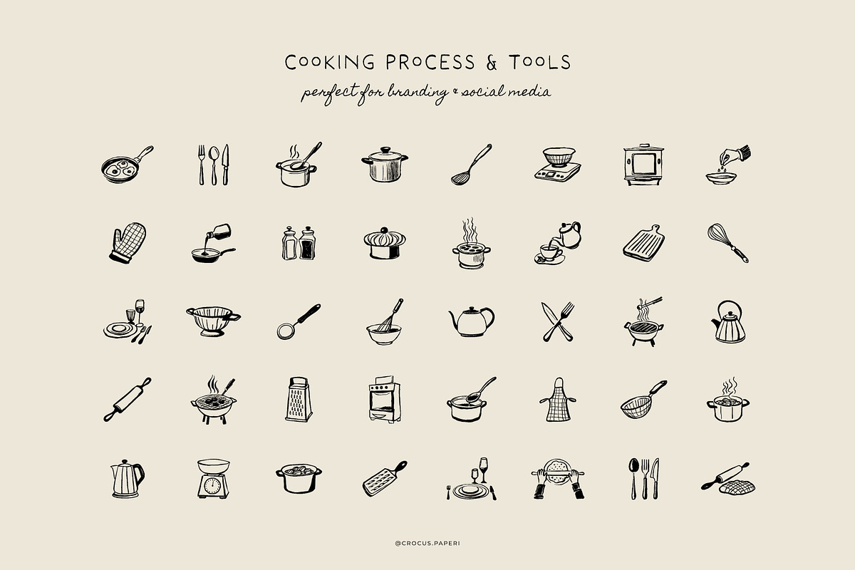 FOOD & COOKING illustrations, a Food Illustration by Crocus Paperi (Photo 5 of 6)