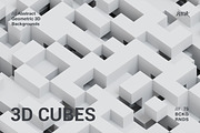 3D Cubes | Geometric Backgrounds, a Background Graphic by dvtchk (Thumbnail 9 of 9)