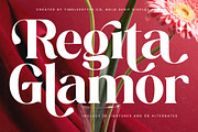 Regita Glamor Luxury Serif Font, a Serif Font by timelesstype.co (Thumbnail 1 of 20)