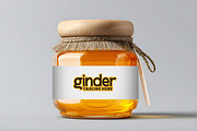 Honey Jar Mockup, a Packaging Mockup by GenesisCreativeCo (Thumbnail 2 of 4)