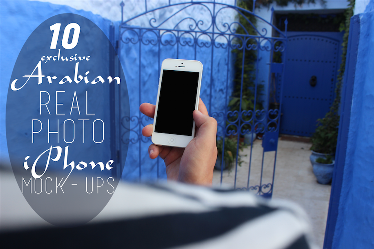 10 Exclusive Arabian iPhone Mock-ups, an iPhone Mockup by Mila Visuals (Photo 1 of 4)