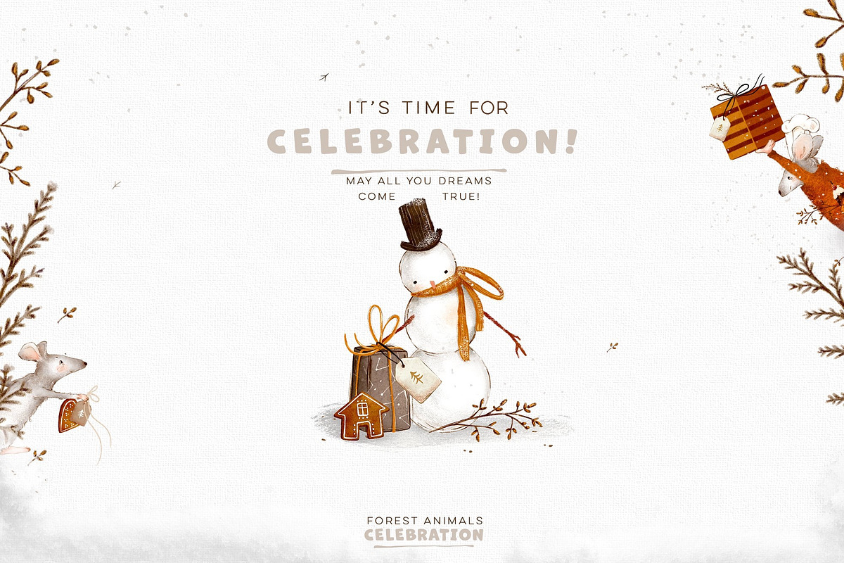 Forest Animals Celebration, an Animal Illustration by TL Design (Photo 7 of 8)