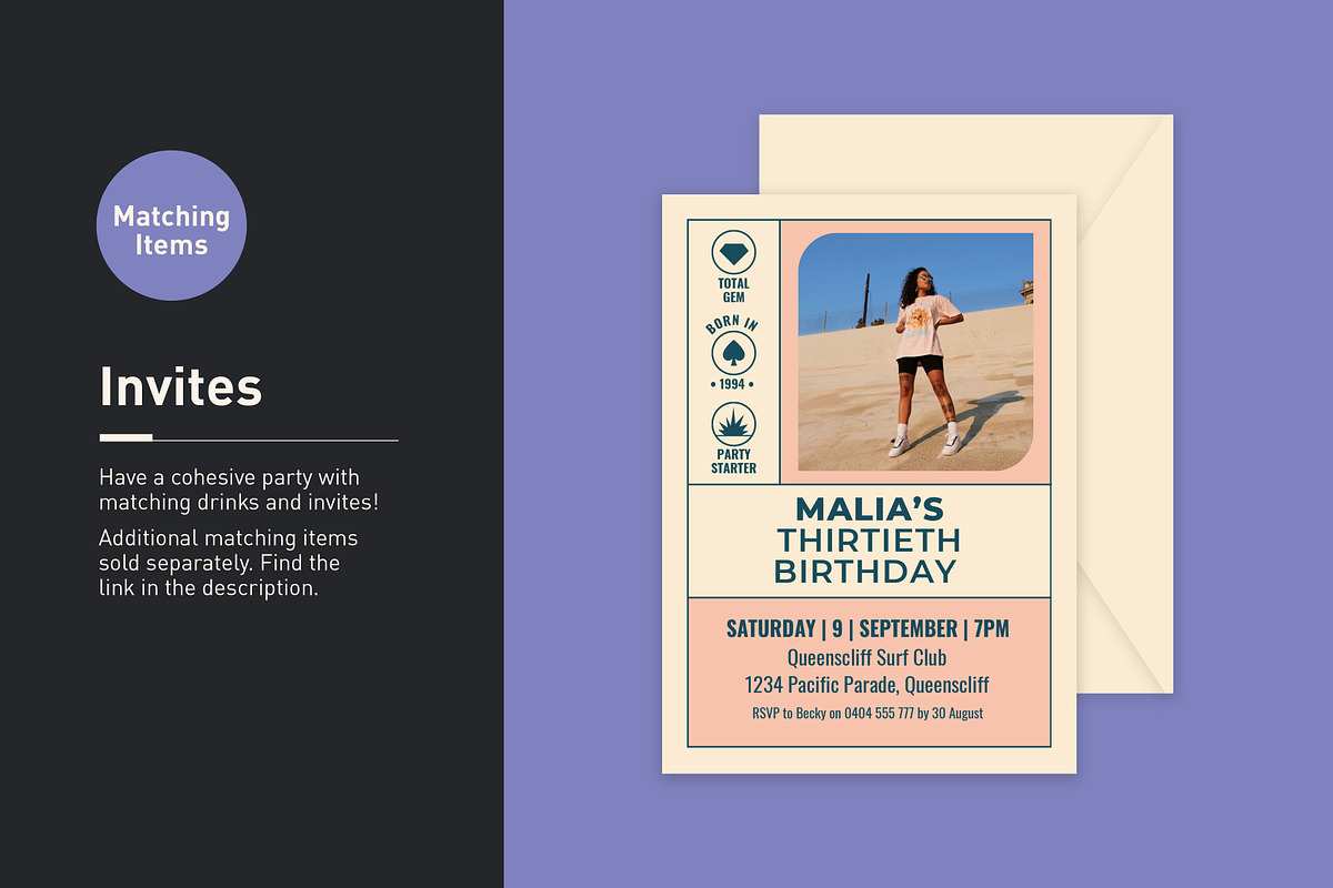 Malia Bottle Label Template, a Stationery Template by Mountain Folk Creative (Photo 5 of 5)