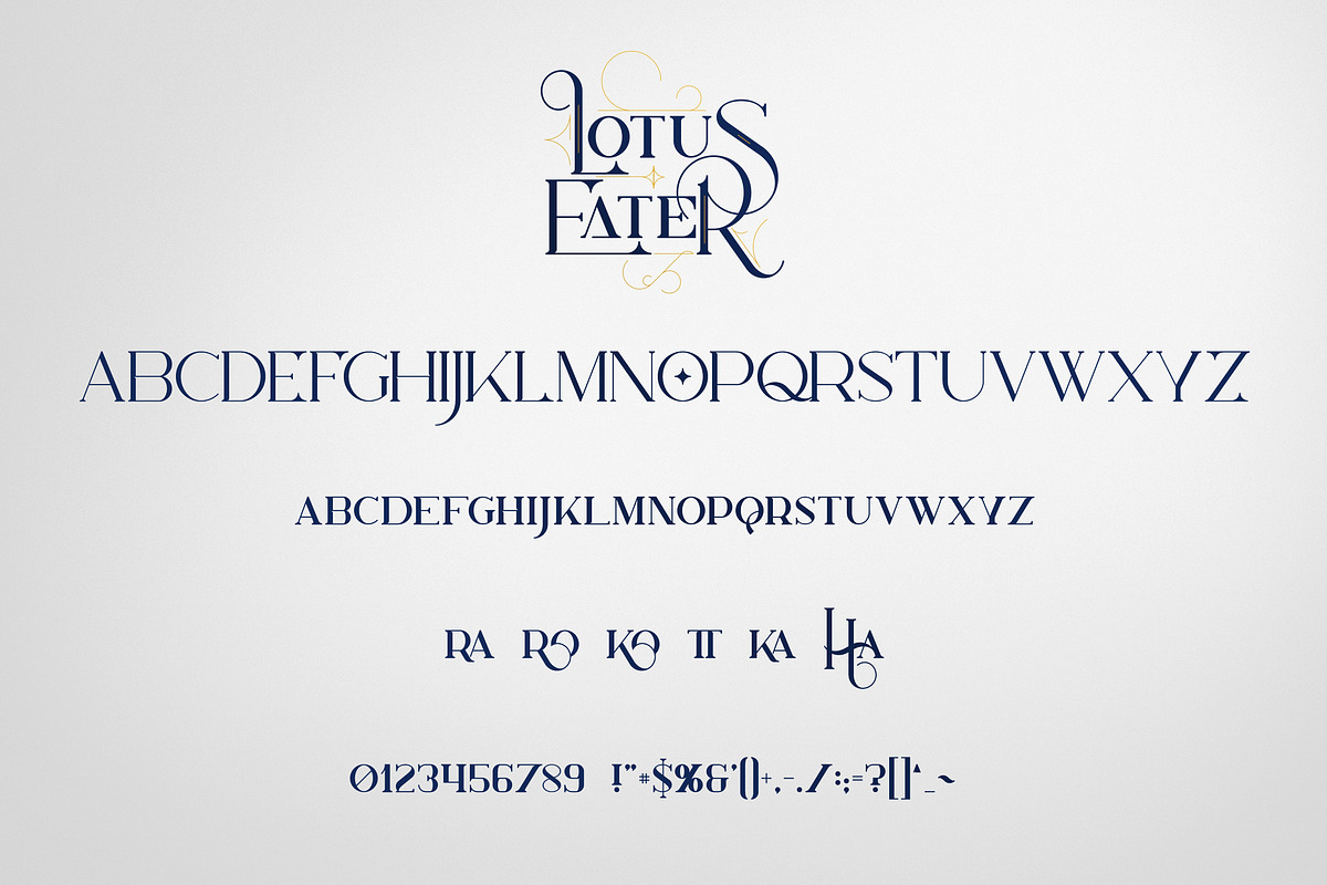 SALE! Lotus Eater - Vintage Font, a Font by VP Fonts (Photo 9 of 12)