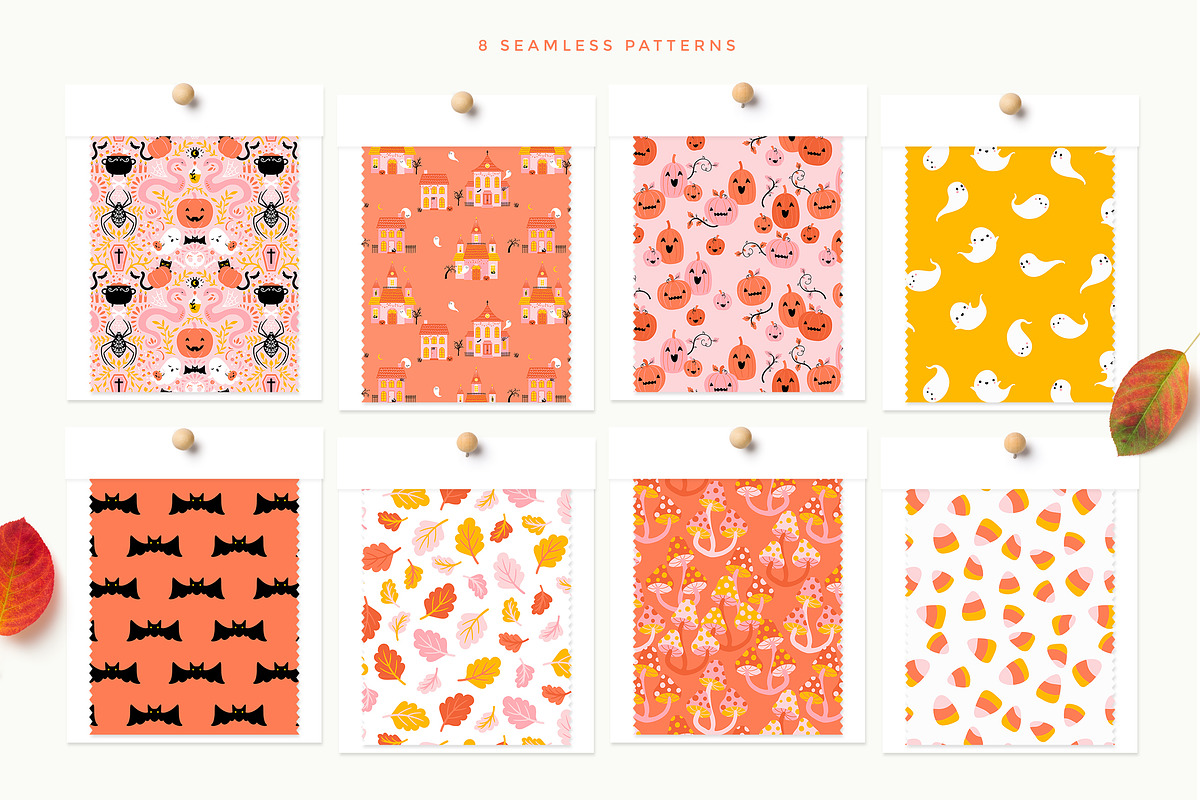 Halloween Patterns & Clipart, a Pattern Graphic by Inna Moreva (Photo 3 of 8)