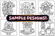 Bold Easy Cute Flower Coloring Pages, a Seasonal Illustration by Craftsbeefy (Thumbnail 3 of 4)