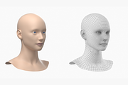 Natural Female Head 01 Generic Mesh, a Characters & Person 3D Model by VK Studio (Thumbnail 3 of 19)