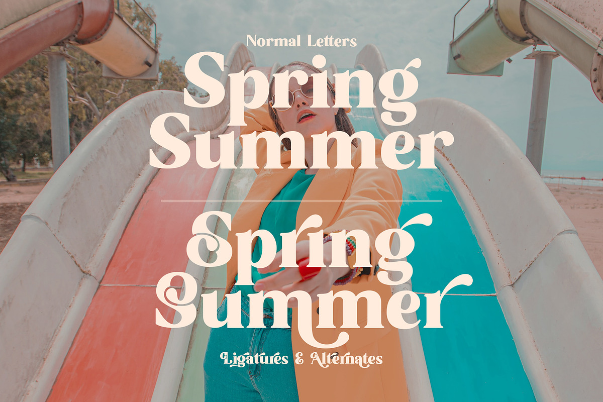 Sunshine Orange - Retro Serif Font, a Serif Font by Myn Type (Photo 8 of 13)