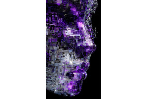 A human face composed of abstract, an Abstract Photo by ZinetroN