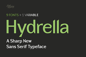 Hydrella | A Sharp New Sans