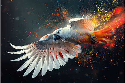 Captivating image of a cockatoo in, an Illustration by tilialucida