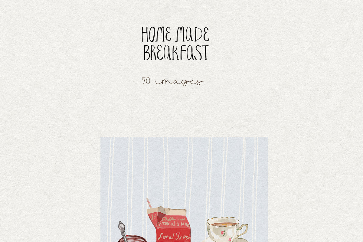 Breakfast Food PNG Images, a Decorative Illustration by whiteheartdesign (Photo 15 of 17)