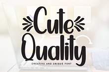 Cute Quality | Script Font