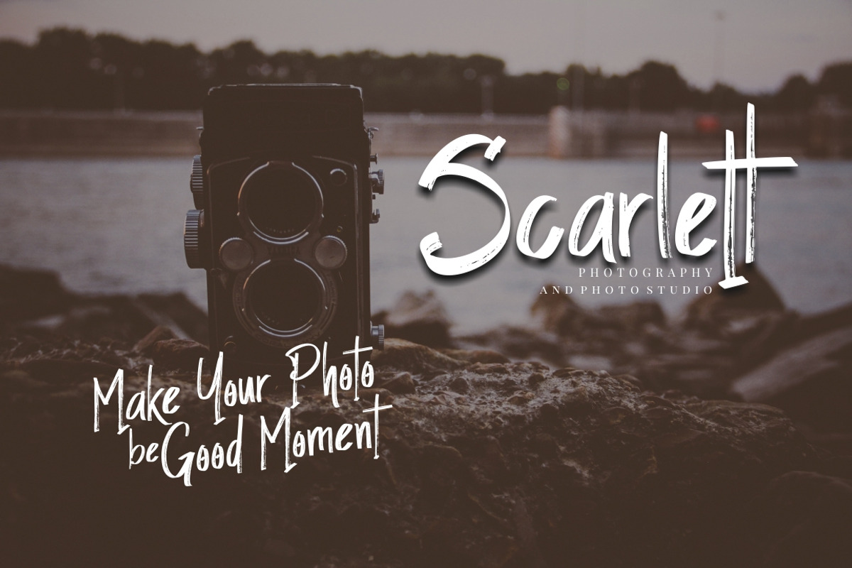 Slatter - Handbrush Font preview 6