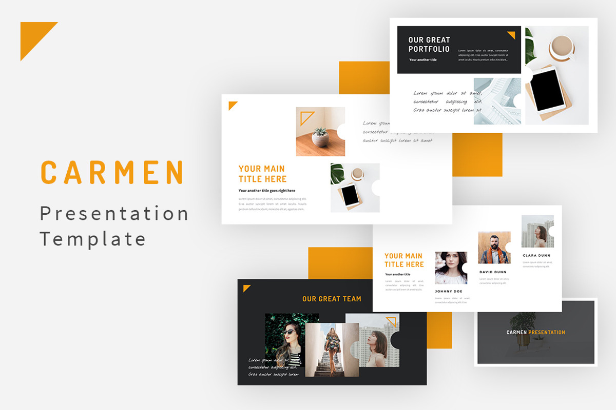 Carmen - Creative PowerPoint, a Presentation Template by desvibes (Photo 1 of 7)