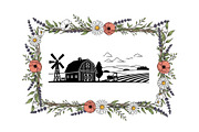 Rustic Floral Frame SVG Bundle, an Illustration by jahid234 (Thumbnail 17 of 31)