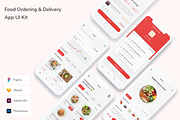 Food Ordering & Delivery App UI Kit | UI Kits and Libraries ~ Creative ...