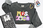 Retro School Clips- PNG SVG Alphabet, an Object Graphic by KA Designs (Thumbnail 4 of 13)
