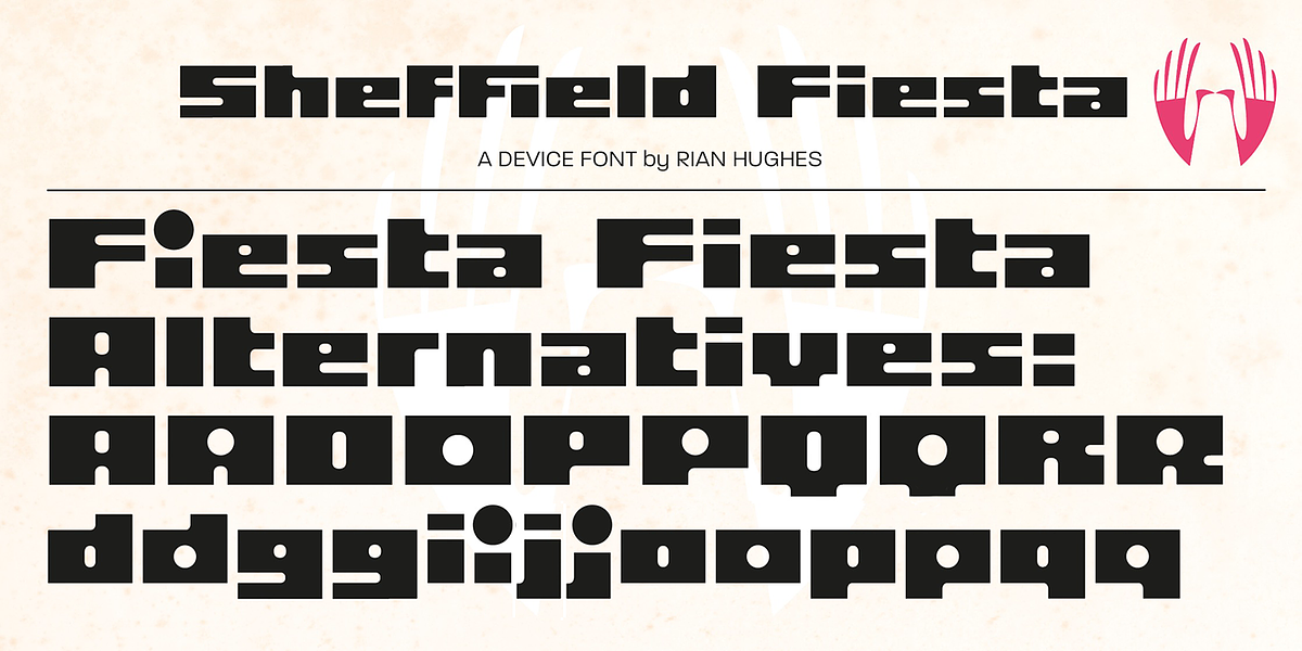Sheffield Fiesta, a Font by Device (Photo 8 of 9)