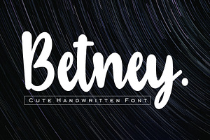 Betney - Cute Handwritten Font