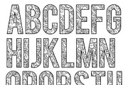 Coloring Letters of the Alphabet B1, an Object Graphic by Artistic Letters (Thumbnail 2 of 2)