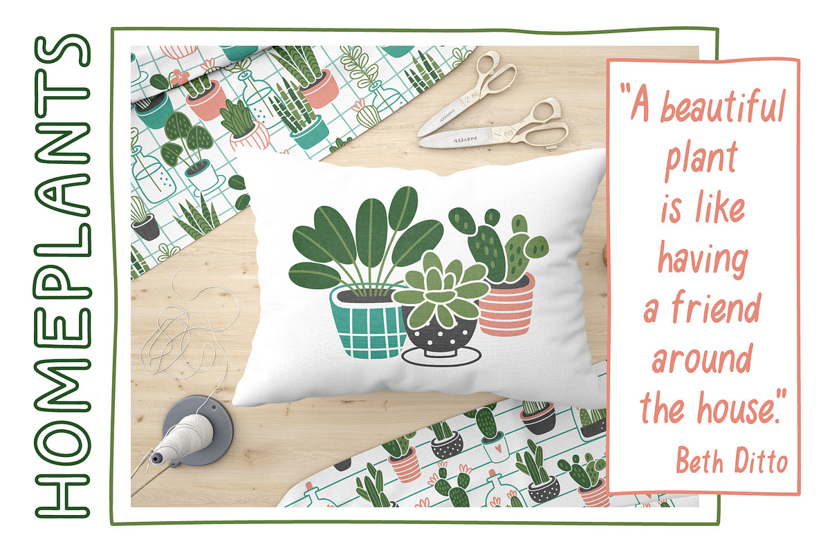 HOMEPLANTS | clip arts collection, a Decorative Illustration by Nastya Tkachova (Photo 8 of 11)