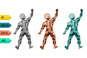 Set of man body anatomical atlases., a Person Illustration by julia_musdotter (Thumbnail 1 of 4)