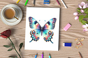 Watercolor Beautiful Butterfly PNG, an Illustration by CraftArtStudio (Thumbnail 3 of 5)