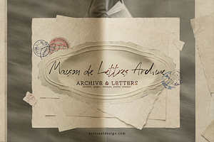 Maison-de-Lettres || Vintage Paper, a Texture Graphic by nadispasibenko