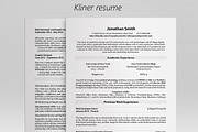 Kliner • Simple professional resume, a Resume Template by Dragoș Neagu (Thumbnail 1 of 5)