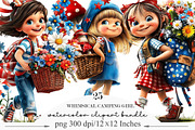 Whimsical Camping Girl Clipart PNG, a Person Illustration by Designking (Thumbnail 1 of 5)