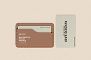 Leather Card Holder Mockup, an Advertising Mockup by tiyasprabawa (Thumbnail 3 of 5)