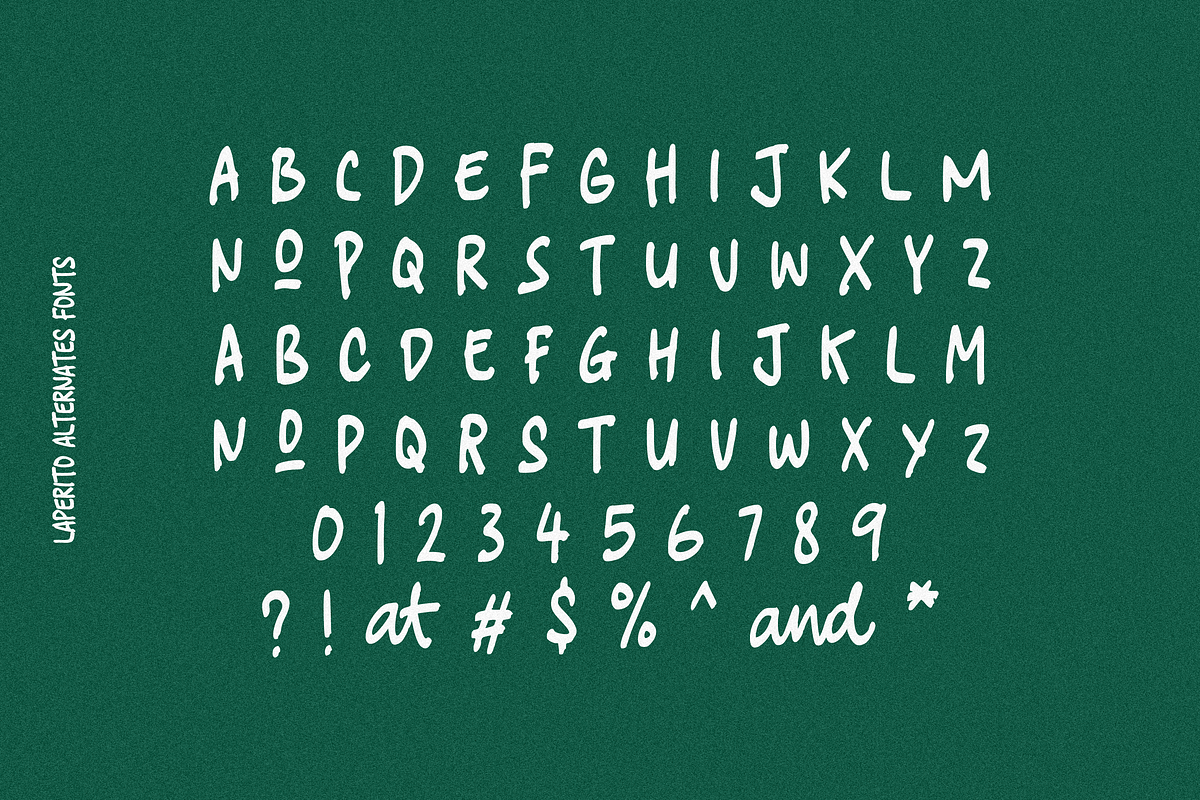 Laperito Handwriting, a Script Font by 24Design Studios (Photo 6 of 8)