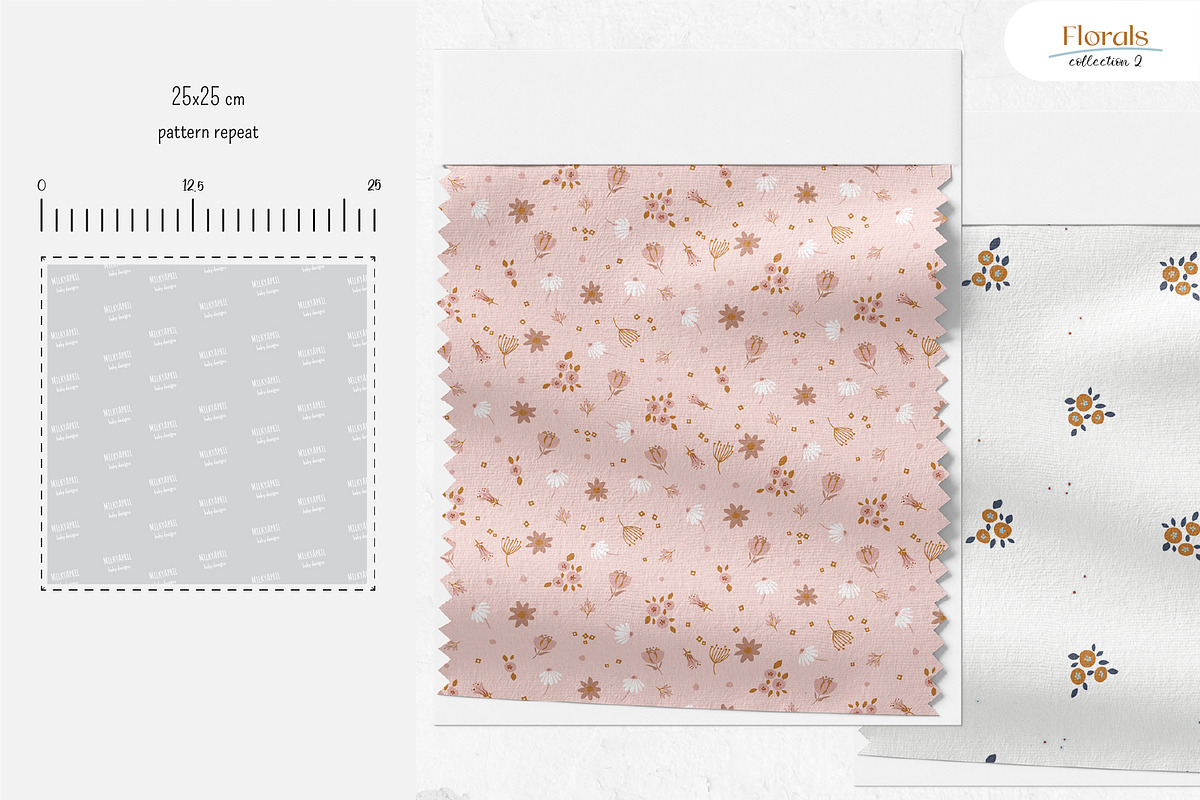 Meadow Florals - Seamless Patterns, a Pattern Graphic by Milky April (Photo 3 of 7)