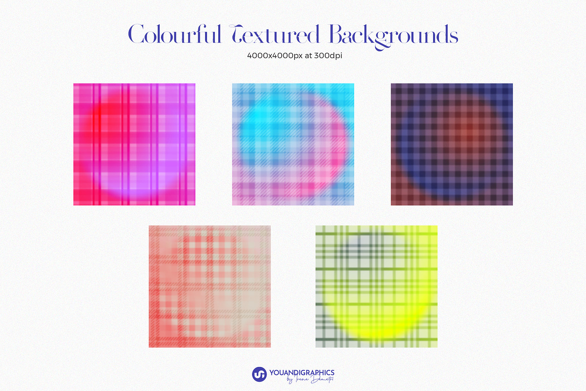 Plaid Gradient Backgrounds, a Background Graphic by Youandigraphics (Photo 12 of 14)