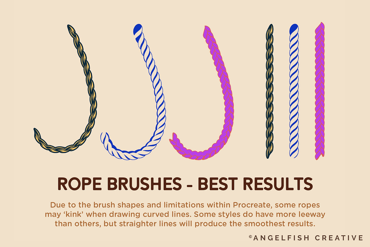 Rope Procreate Brush Set, a Brush Add-On by AngelfishCreative (Photo 5 of 7)