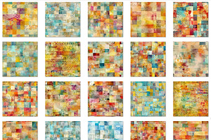 Patchwork Seamless Patterns Grunge