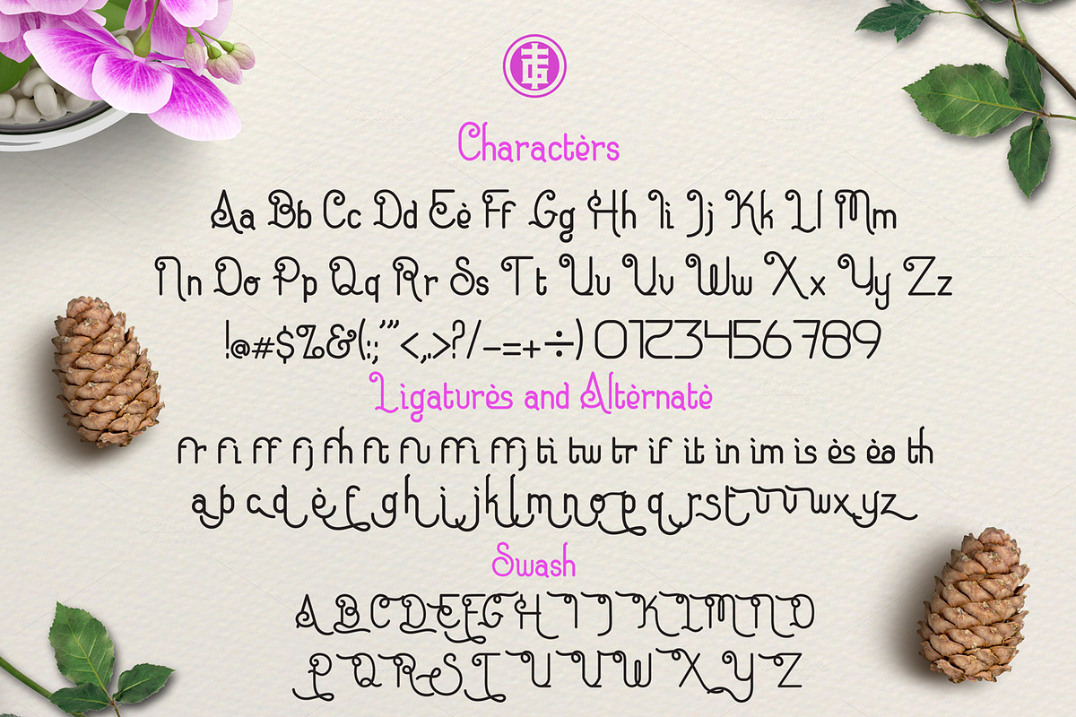 Eugiene Typeface preview 2