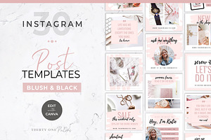 Instagram Posts For Canva Blush